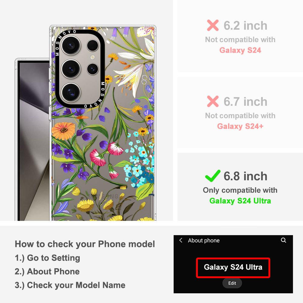 Floral Garden Phone Case - Samsung Galaxy S24 Ultra Case - MOSNOVO