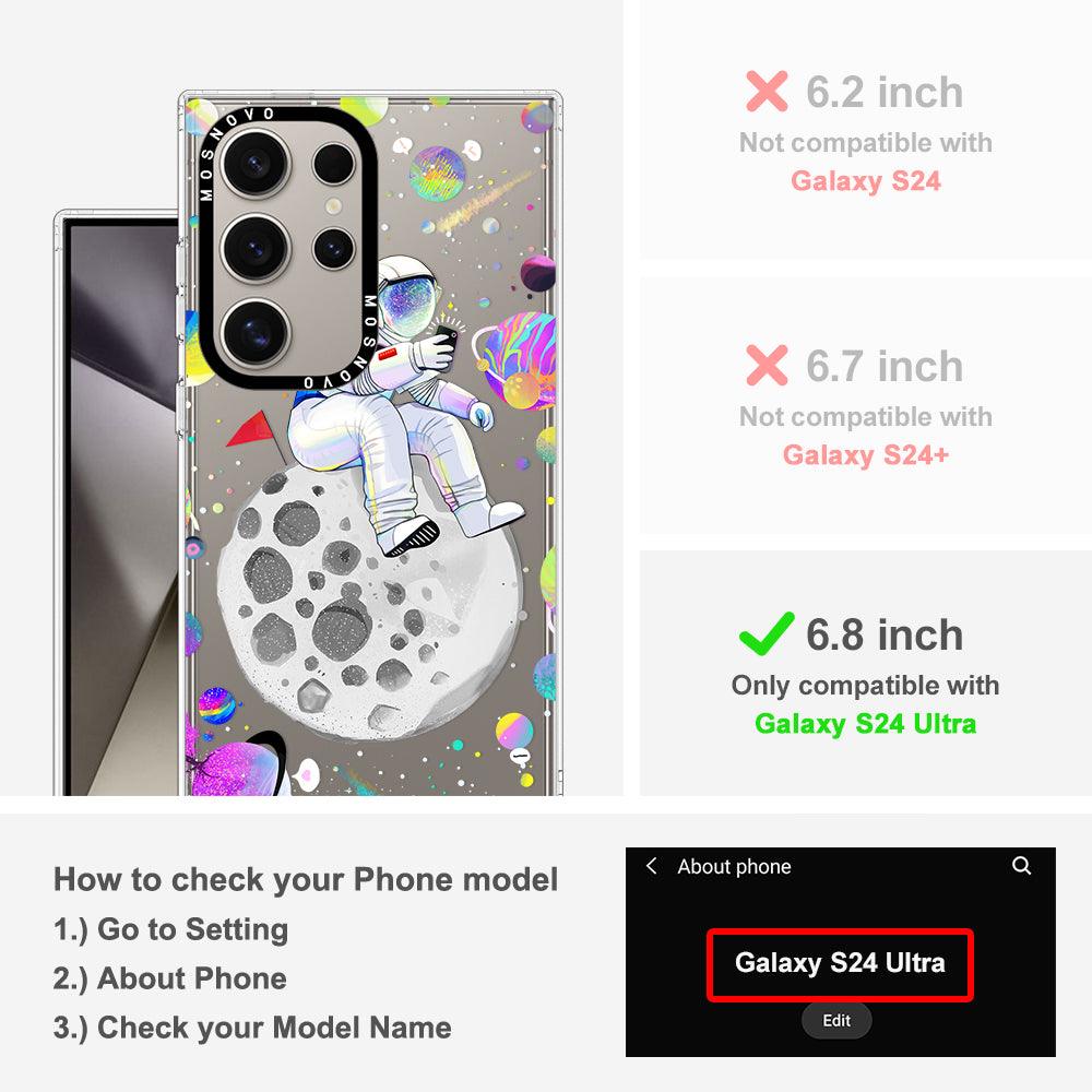 Astronaut Selfie Phone Case - Samsung Galaxy S24 Ultra Case - MOSNOVO