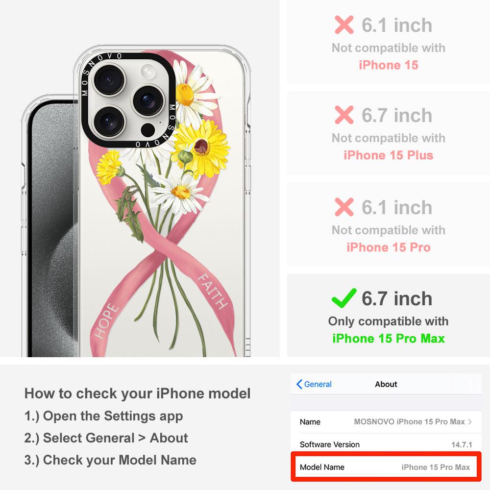 Breast Awareness Phone Case - iPhone 15 Pro Max Case - MOSNOVO