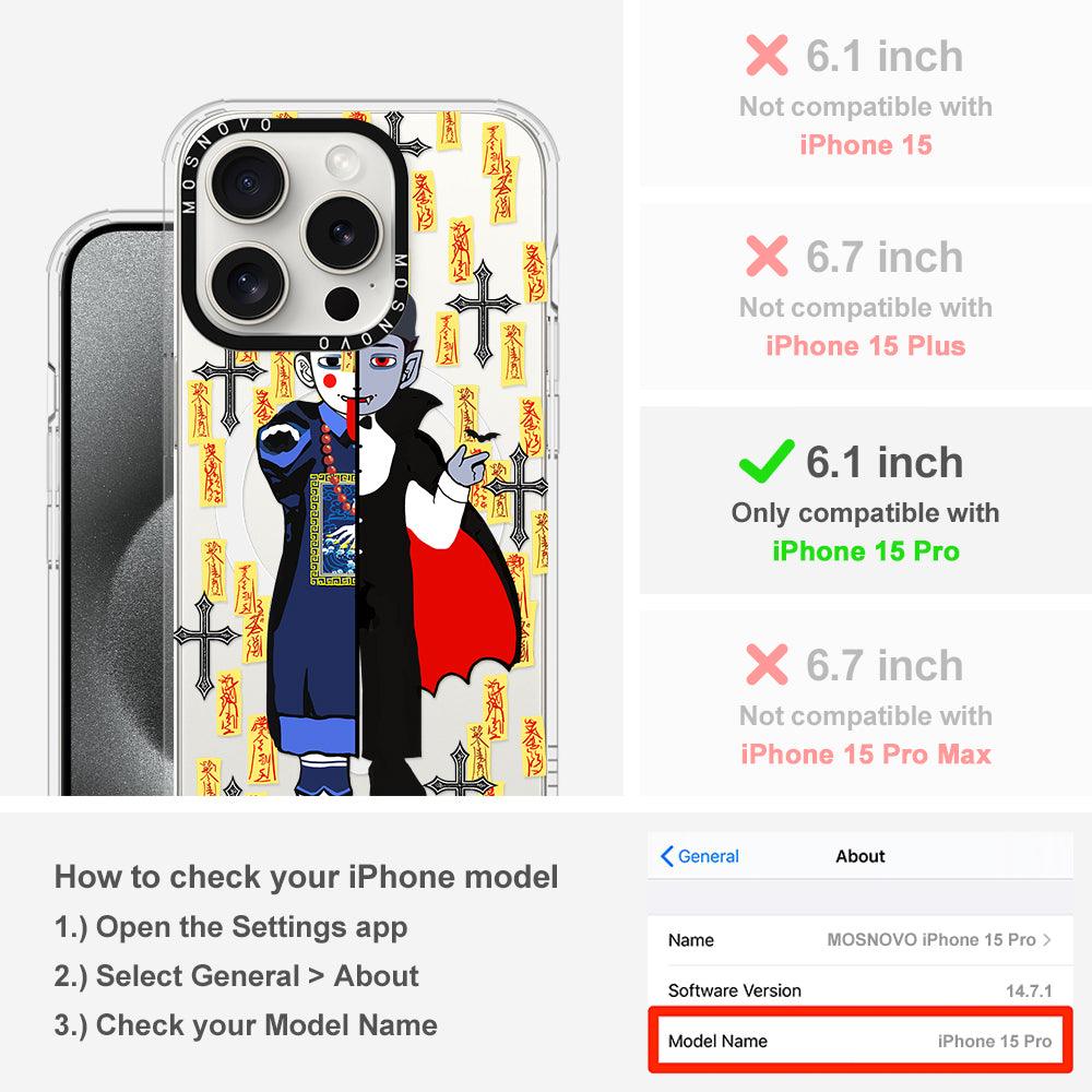 Vampire Vs Jiangshi Phone Case - iPhone 15 Pro Case - MOSNOVO