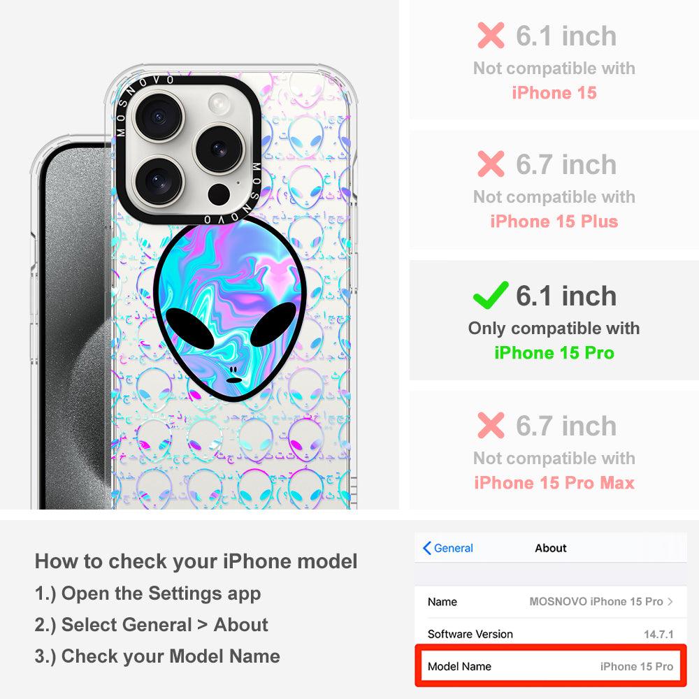 Space Alien Phone Case - iPhone 15 Pro Case - MOSNOVO