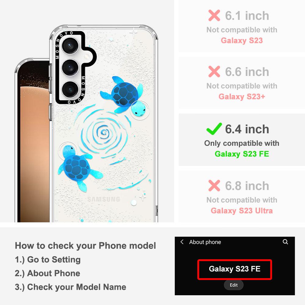 Space Turtle Phone Case - Samsung Galaxy S23 FE Case