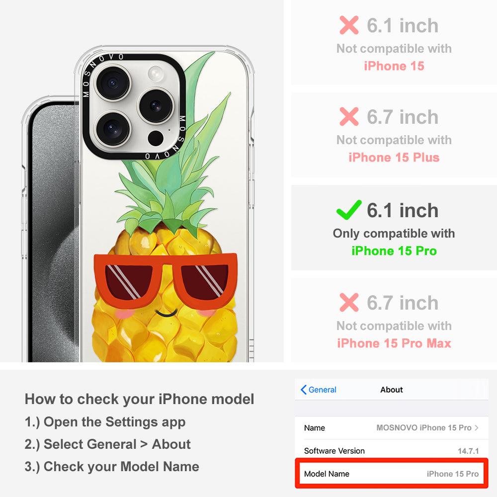 Cool Pineapple Phone Case - iPhone 15 Pro Case - MOSNOVO