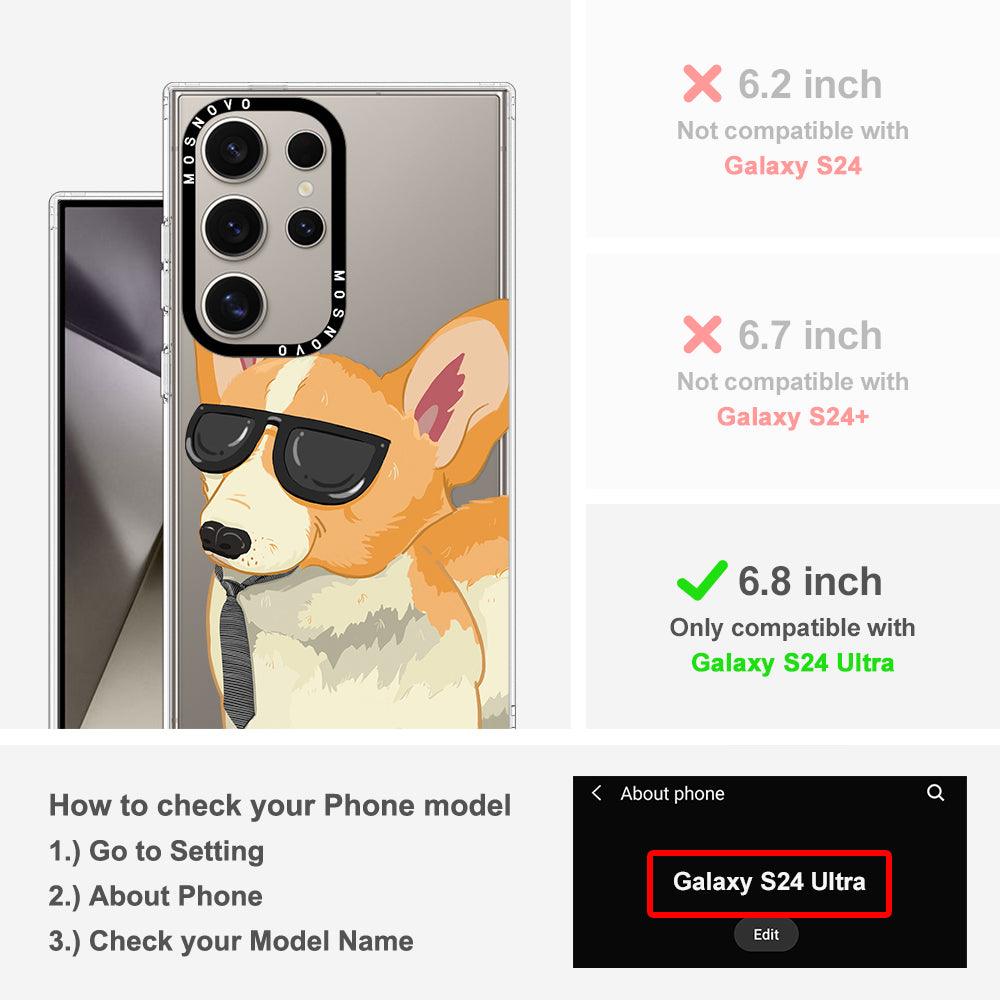 Fluffy Corgi Phone Case - Samsung Galaxy S24 Ultra Case - MOSNOVO