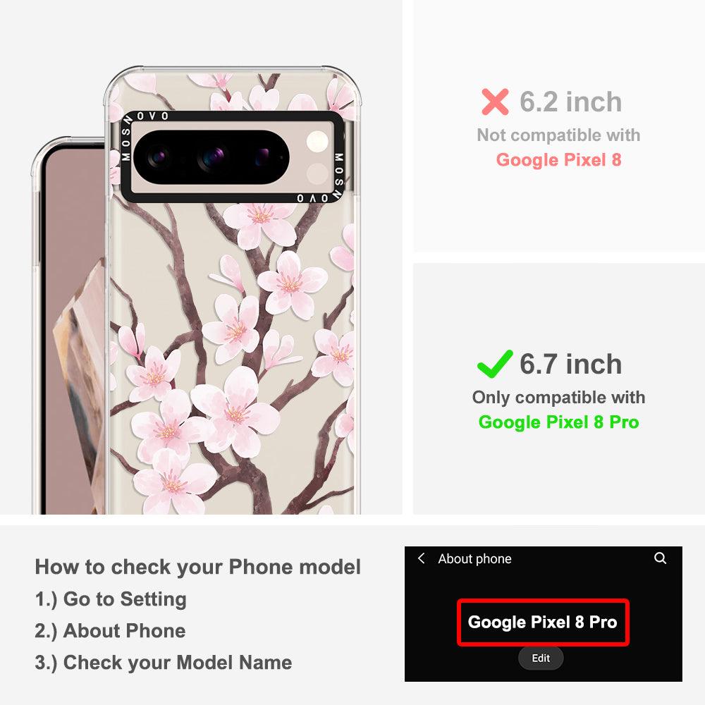 Cherry Blossom Flower Phone Case - Google Pixel 8 Pro Case - MOSNOVO