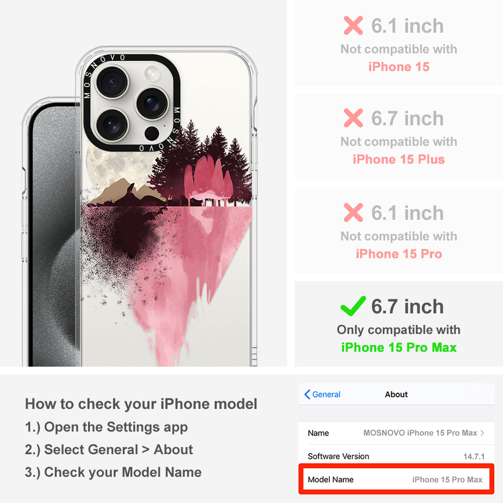 Mountain Landscape Phone Case - iPhone 15 Pro Max Case - MOSNOVO