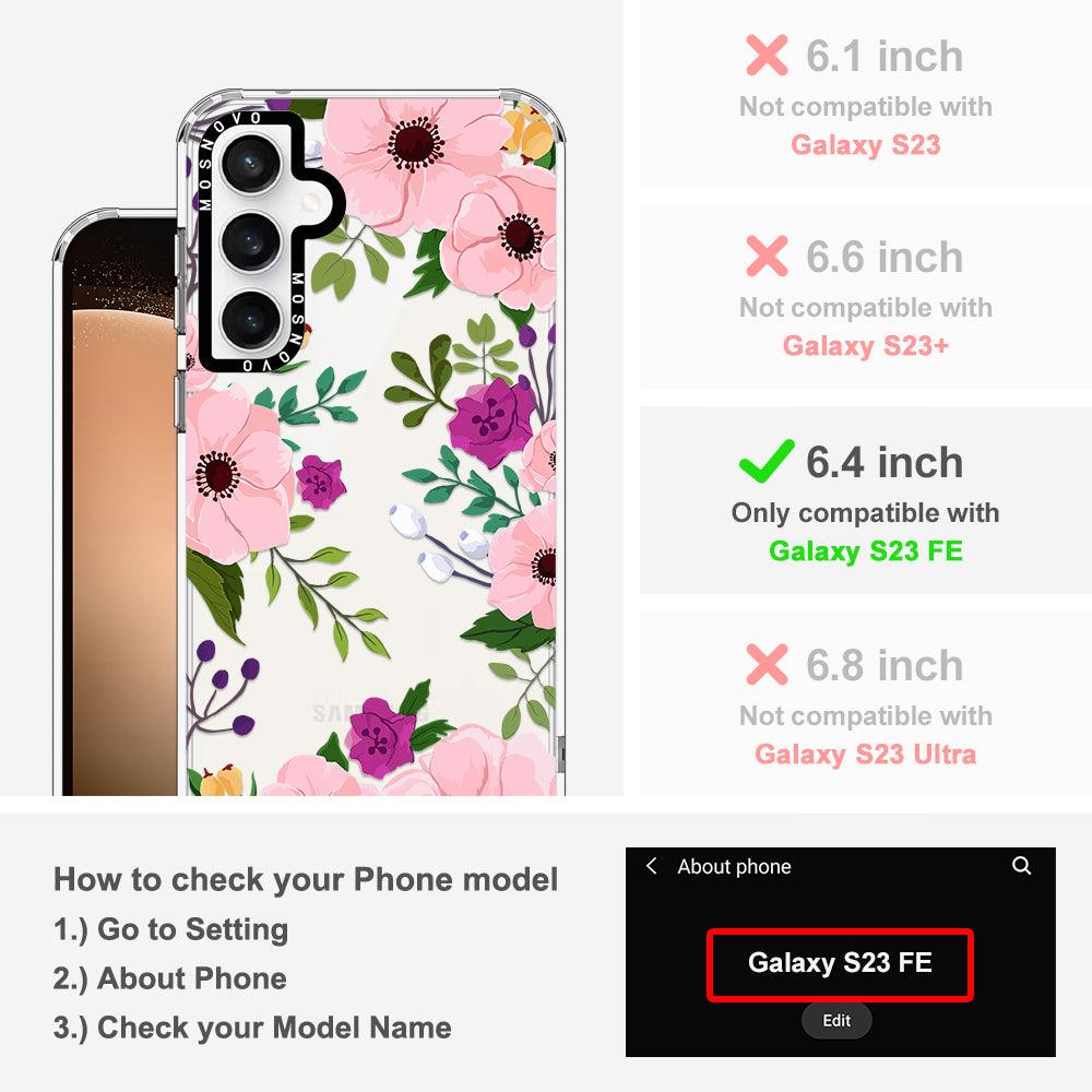 Watercolor Floral Phone Case - Samsung Galaxy S23 FE Case