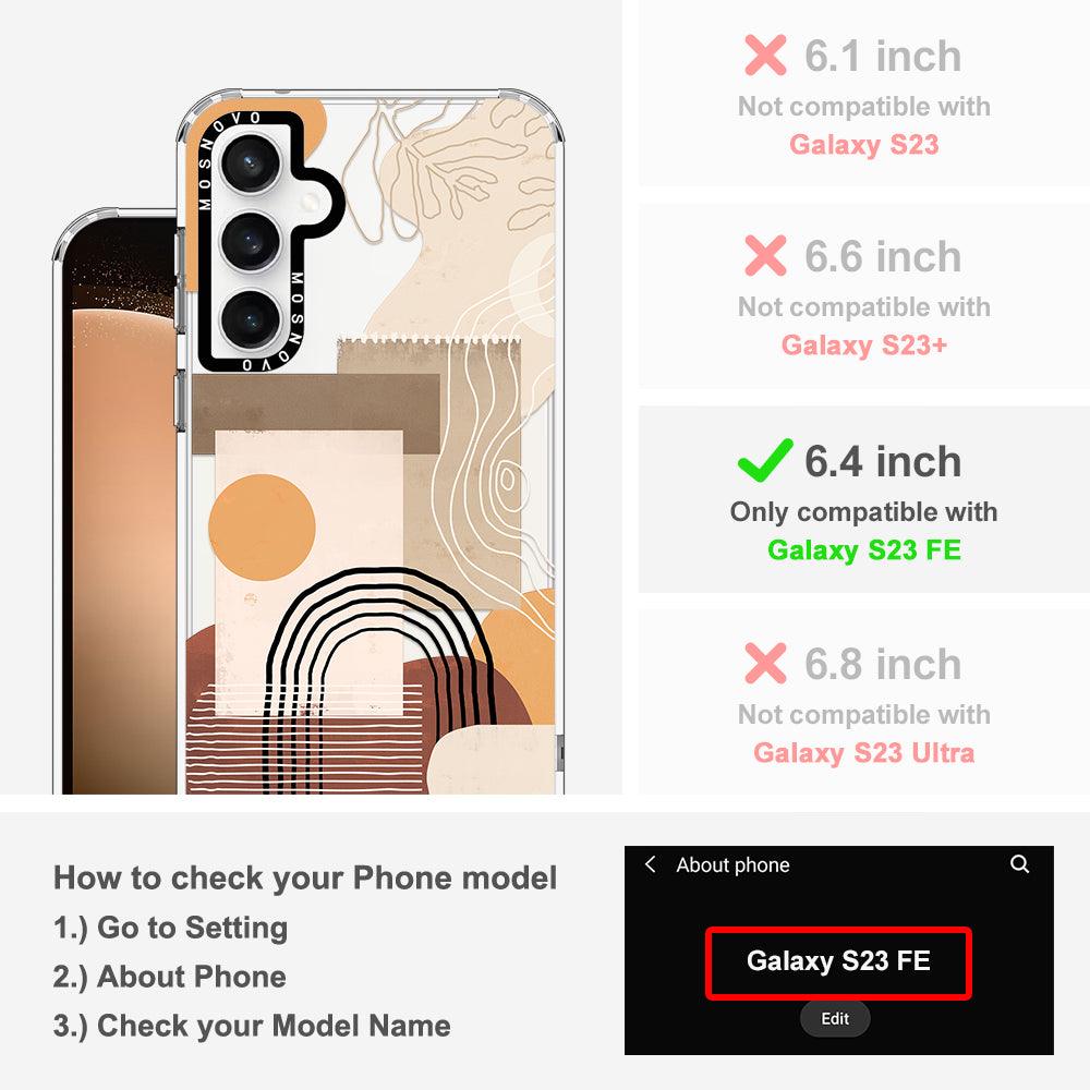 Minimalist Abstract Art Phone Case - Samsung Galaxy S23 FE Case