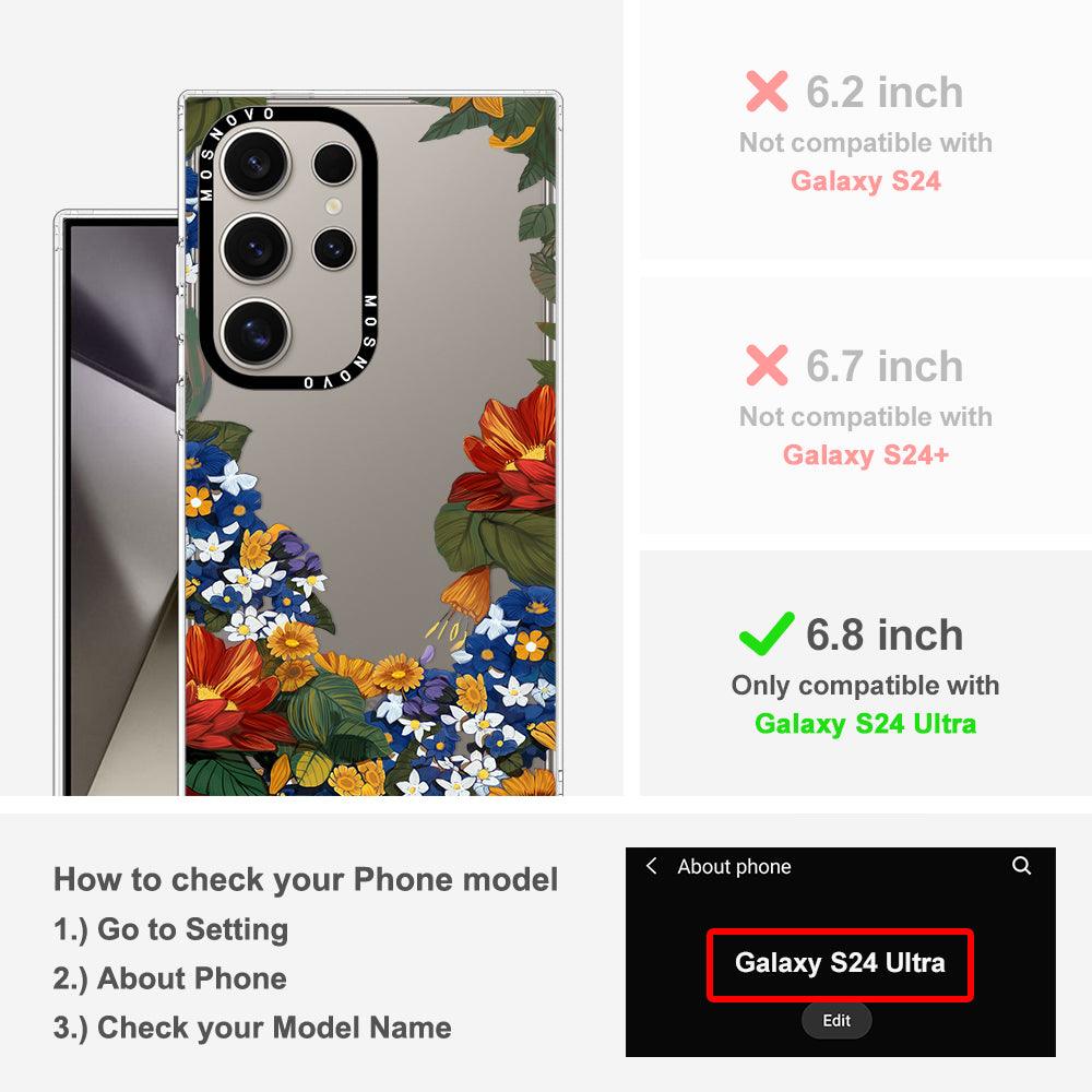 Floral Garden Phone Case - Samsung Galaxy S24 Ultra Case - MOSNOVO