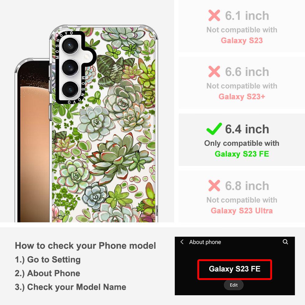 Succulents Phone Case - Samsung Galaxy S23 FE Case