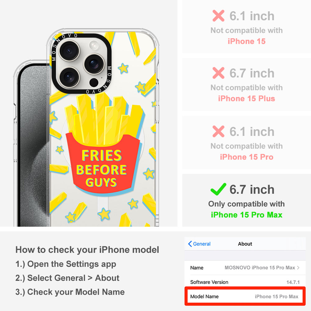 Fries Before Guys Phone Case - iPhone 15 Pro Max Case - MOSNOVO