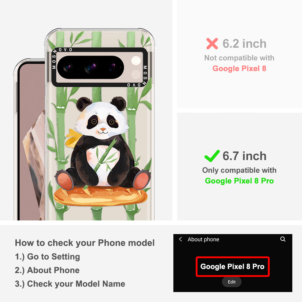 Bamboo Panda Phone Case - Google Pixel 8 Pro Case - MOSNOVO