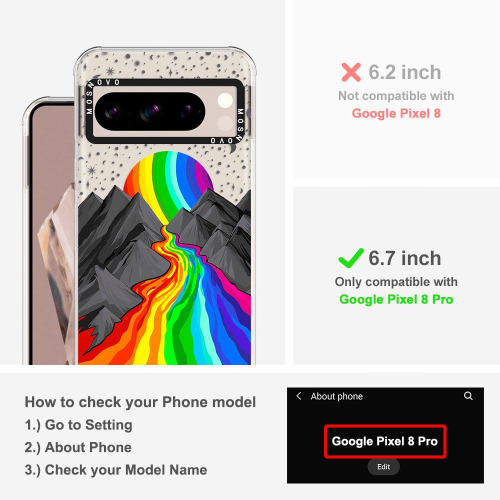 Rainbow Landscape Phone Case - Google Pixel 8 Pro Case - MOSNOVO