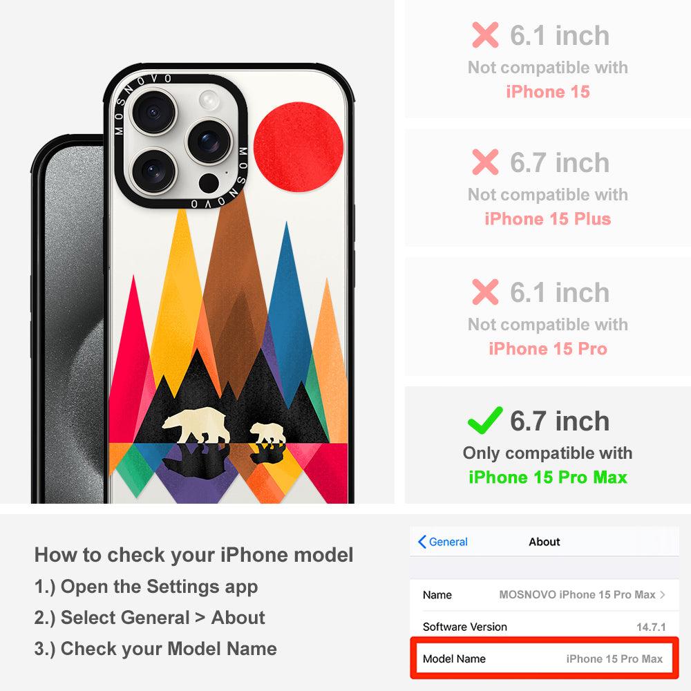 MAMA Bear Phone Case - iPhone 15 Pro Max Case - MOSNOVO