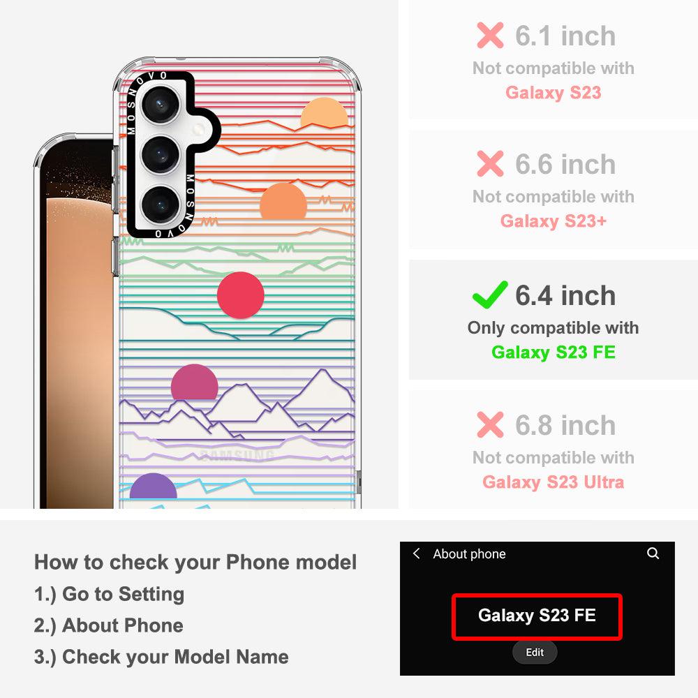 Sunrise and Sunset Phone Case - Samsung Galaxy S23 FE Case