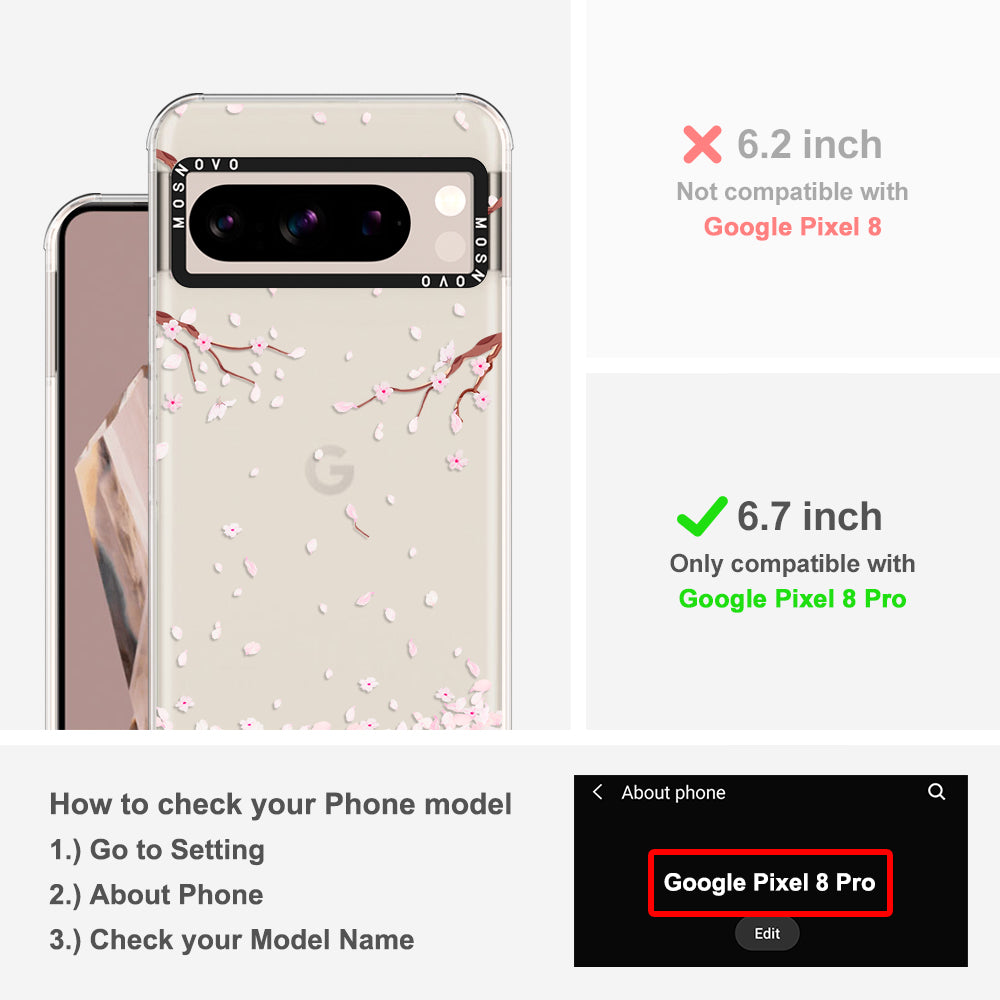 Sakura Phone Case - Google Pixel 8 Pro Case - MOSNOVO