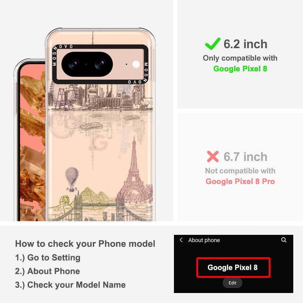 The World City Phone Case - Google Pixel 8 Case - MOSNOVO