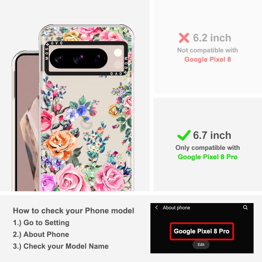 Flower Garden Phone Case - Google Pixel 8 Pro Case - MOSNOVO