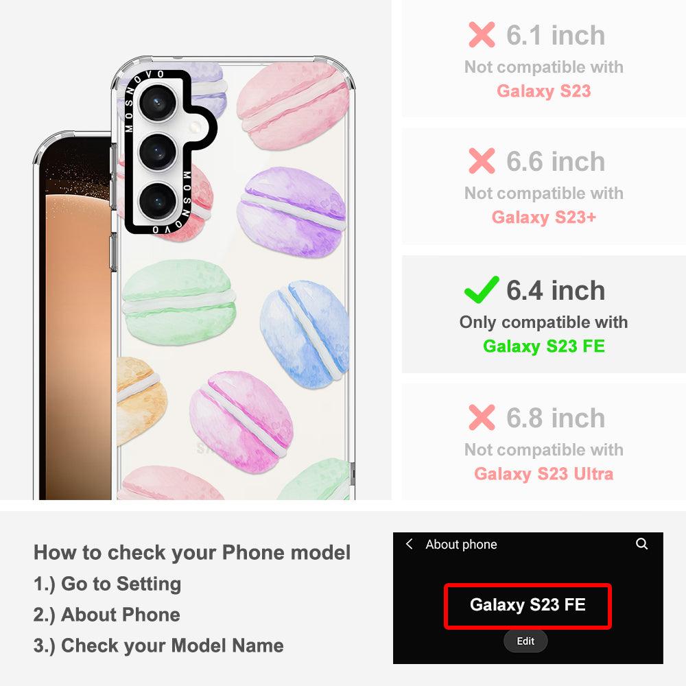 Pastel Macarons Phone Case - Samsung Galaxy S23 FE Case