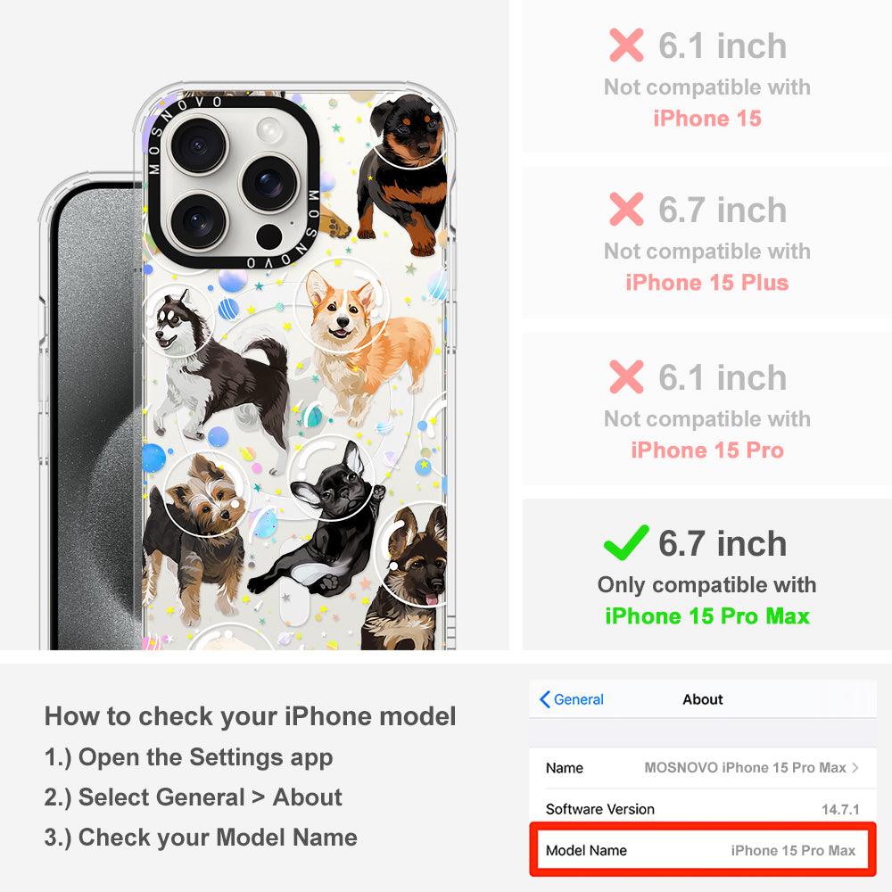 Space Dog Phone Case - iPhone 15 Pro Max Case - MOSNOVO