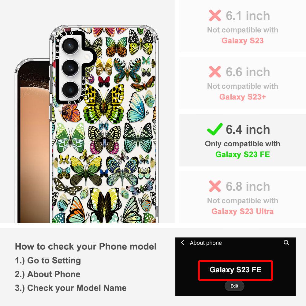 Butterflies Phone Case - Samsung Galaxy S23 FE Case