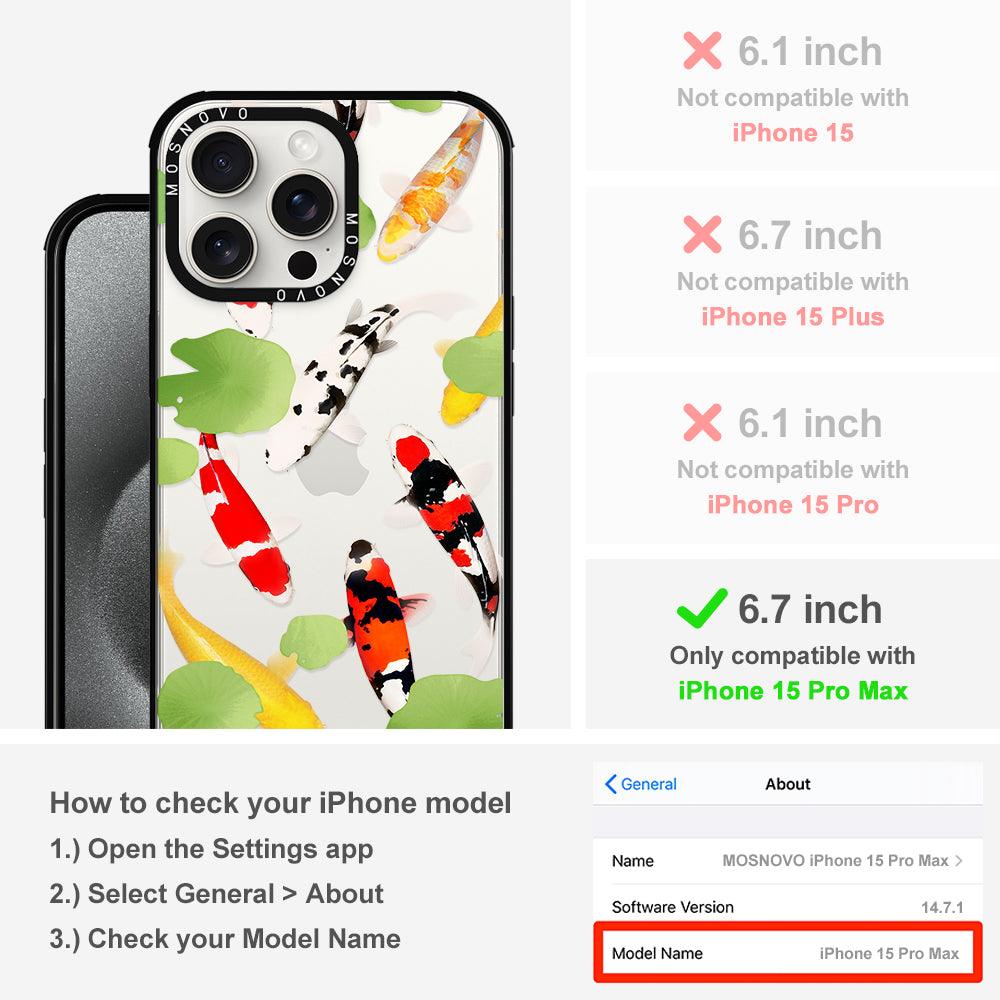 Koi Phone Case - iPhone 15 Pro Max Case - MOSNOVO