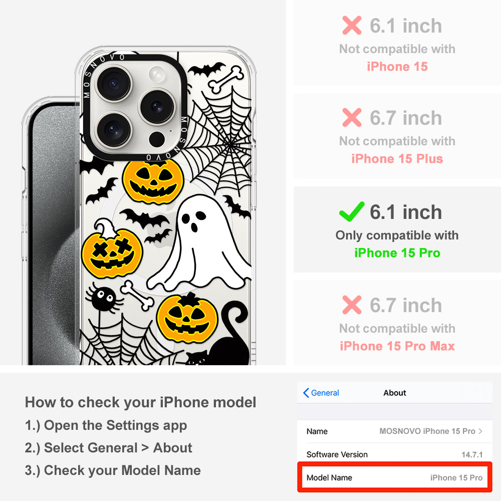 Halloween Pumpkin Phone Case - iPhone 15 Pro Case - MOSNOVO