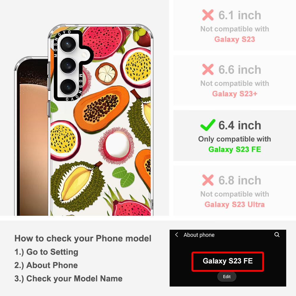 Tropical Fruits Phone Case - Samsung Galaxy S23 FE Case