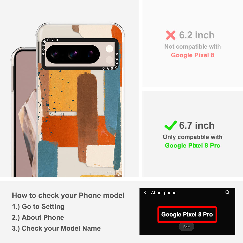 Modern Abstract Artwork Phone Case - Google Pixel 8 Pro Case - MOSNOVO