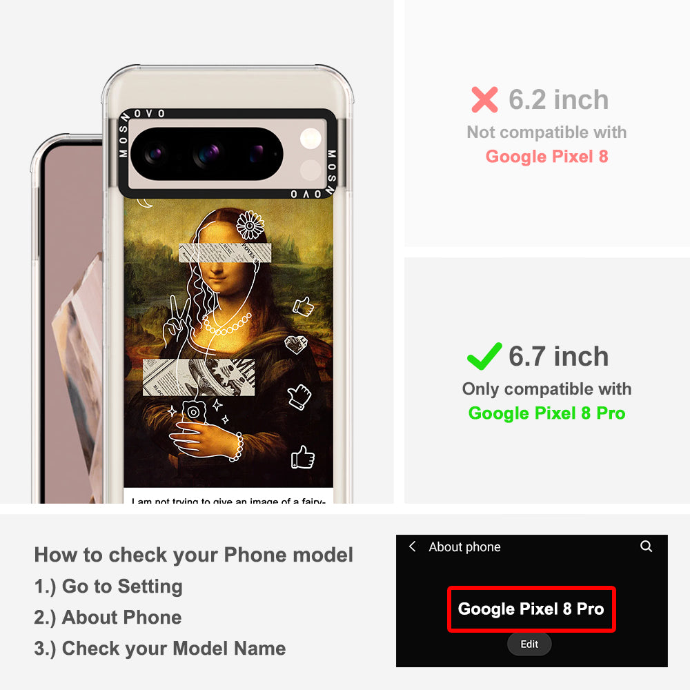Selfie Artwork Phone Case - Google Pixel 8 Pro Case - MOSNOVO