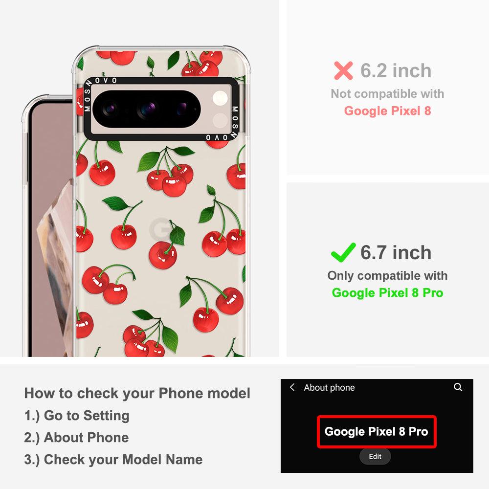 Poppy Cherry Phone Case - Google Pixel 8 Pro Case - MOSNOVO