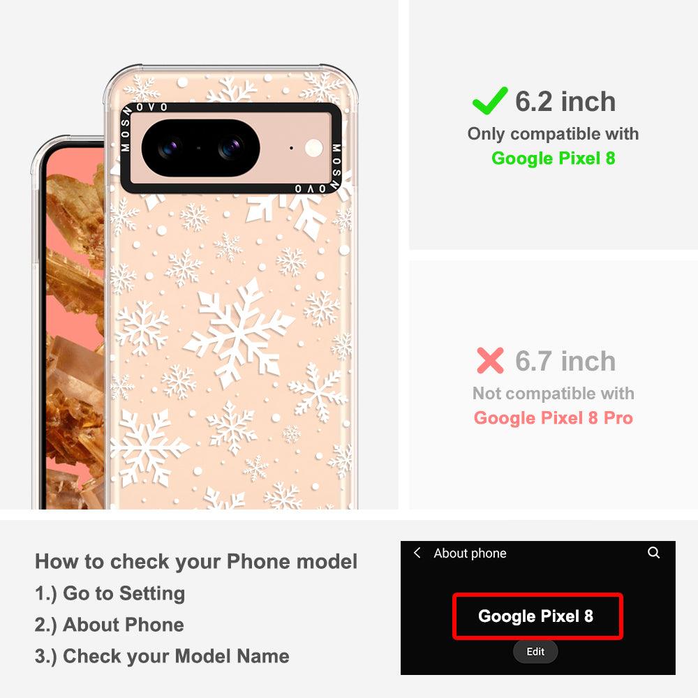 Snowflake Phone Case - Google Pixel 8 Case - MOSNOVO