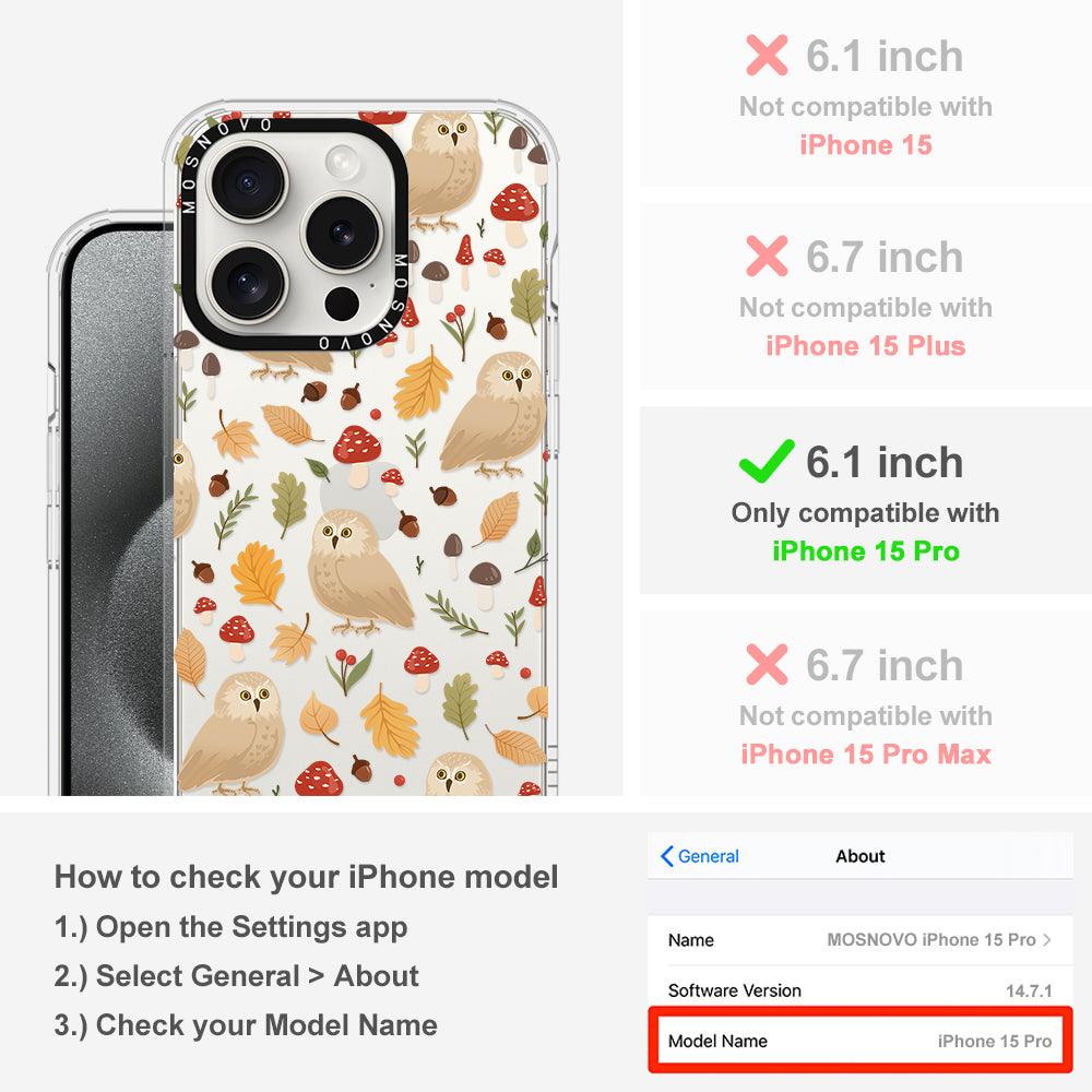 Autumn Owl Phone Case - iPhone 15 Pro Case - MOSNOVO