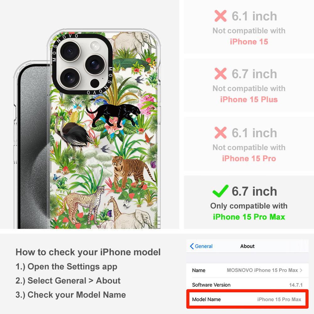 Wildlife Phone Case - iPhone 15 Pro Max Case - MOSNOVO