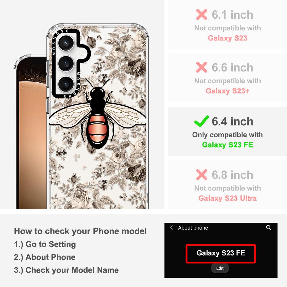 Vintage Bee Phone Case - Samsung Galaxy S23 FE Case