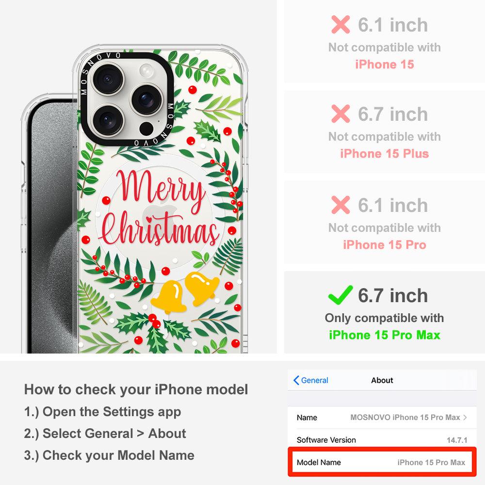 Merry Christmas Phone Case - iPhone 15 Pro Max Case - MOSNOVO