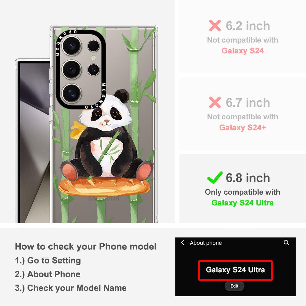 Bambo Panda Phone Case - Samsung Galaxy S24 Ultra Case - MOSNOVO