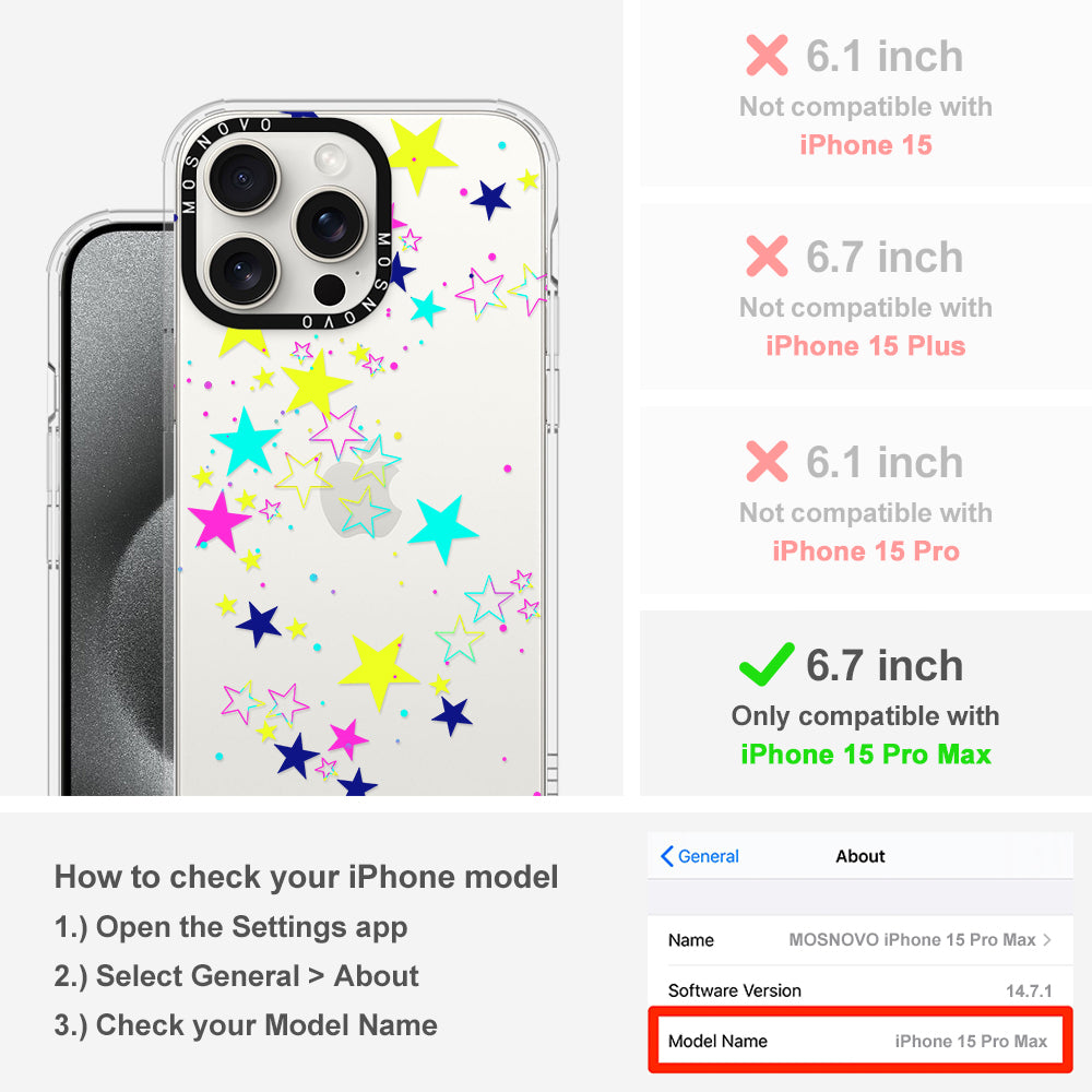 Twinkle Star Phone Case - iPhone 15 Pro Max Case - MOSNOVO