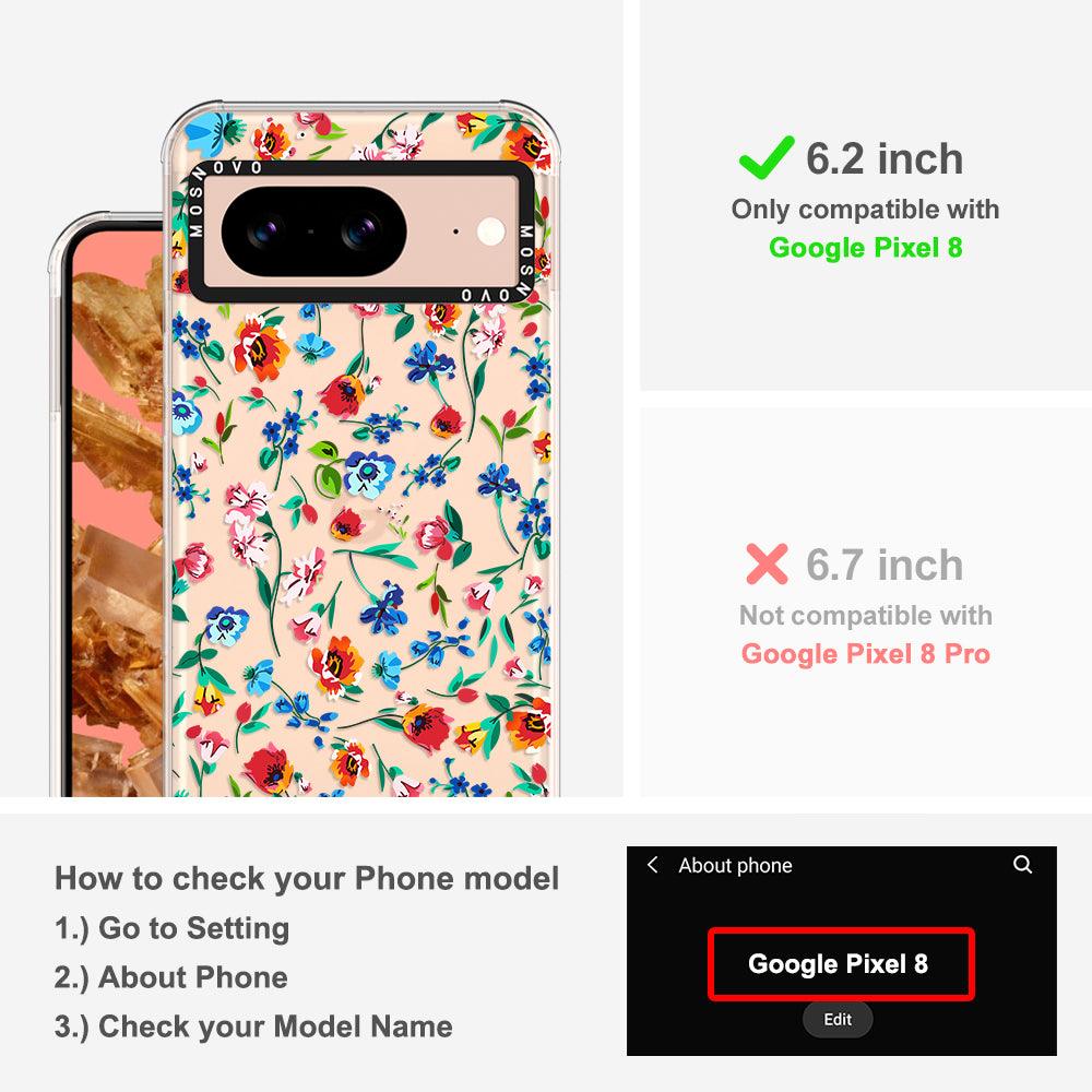 Little Wild Flower Phone Case - Google Pixel 8 Case - MOSNOVO