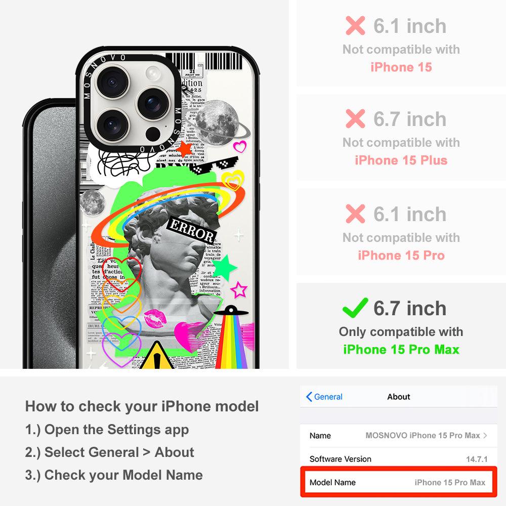 Error Statue Art Phone Case - iPhone 15 Pro Max Case - MOSNOVO