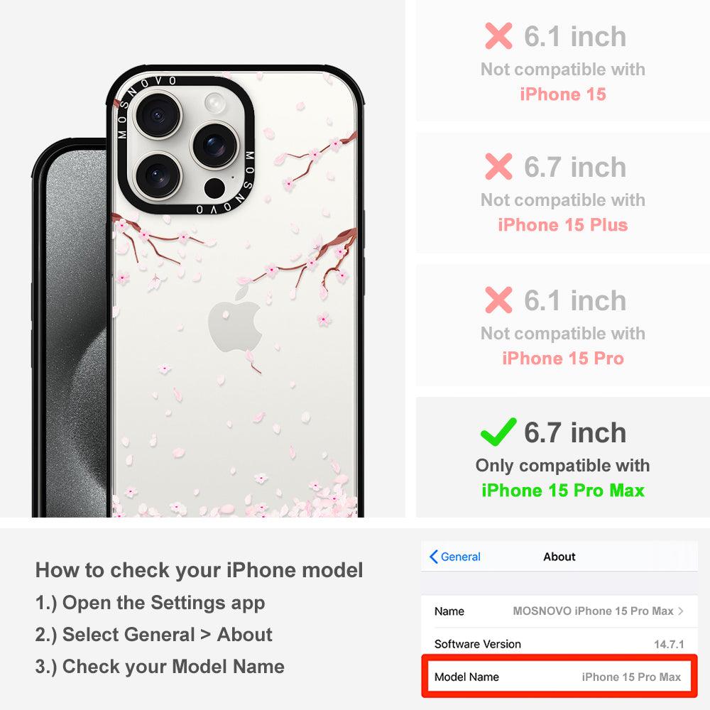 Sakura Phone Case - iPhone 15 Pro Max Case - MOSNOVO