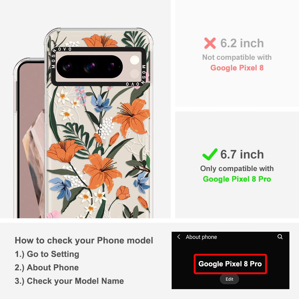 Lily Garden Phone Case - Google Pixel 8 Pro Case - MOSNOVO