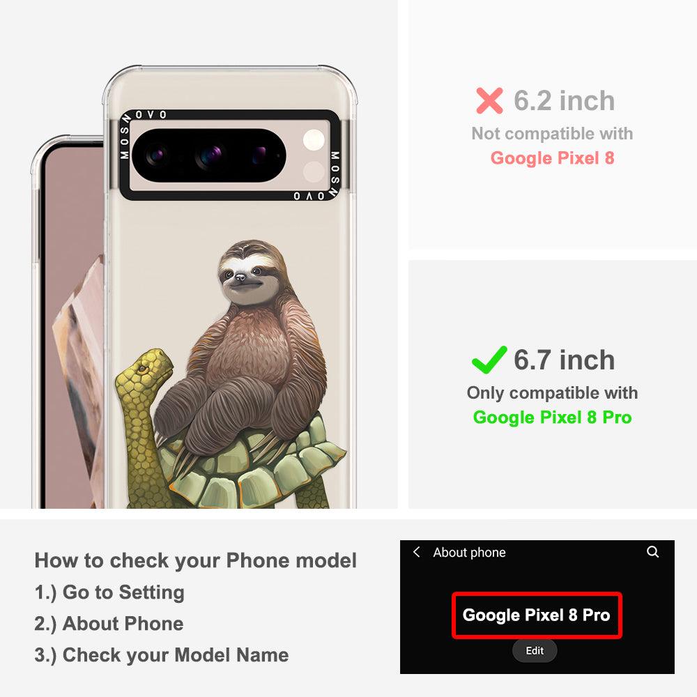 Sloth Turtle Phone Case - Google Pixel 8 Pro Case - MOSNOVO