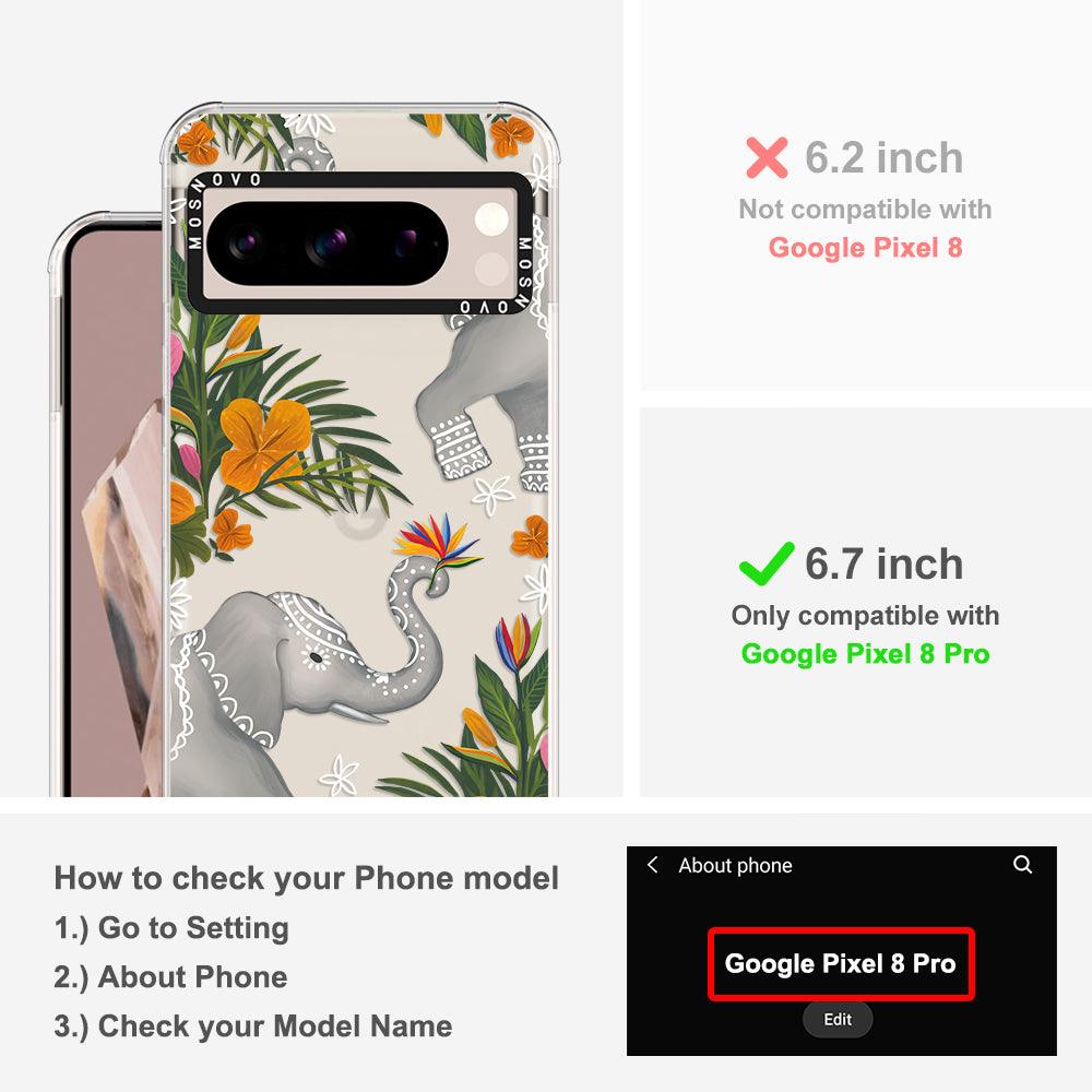 Elephant Phone Case - Google Pixel 8 Pro Case - MOSNOVO