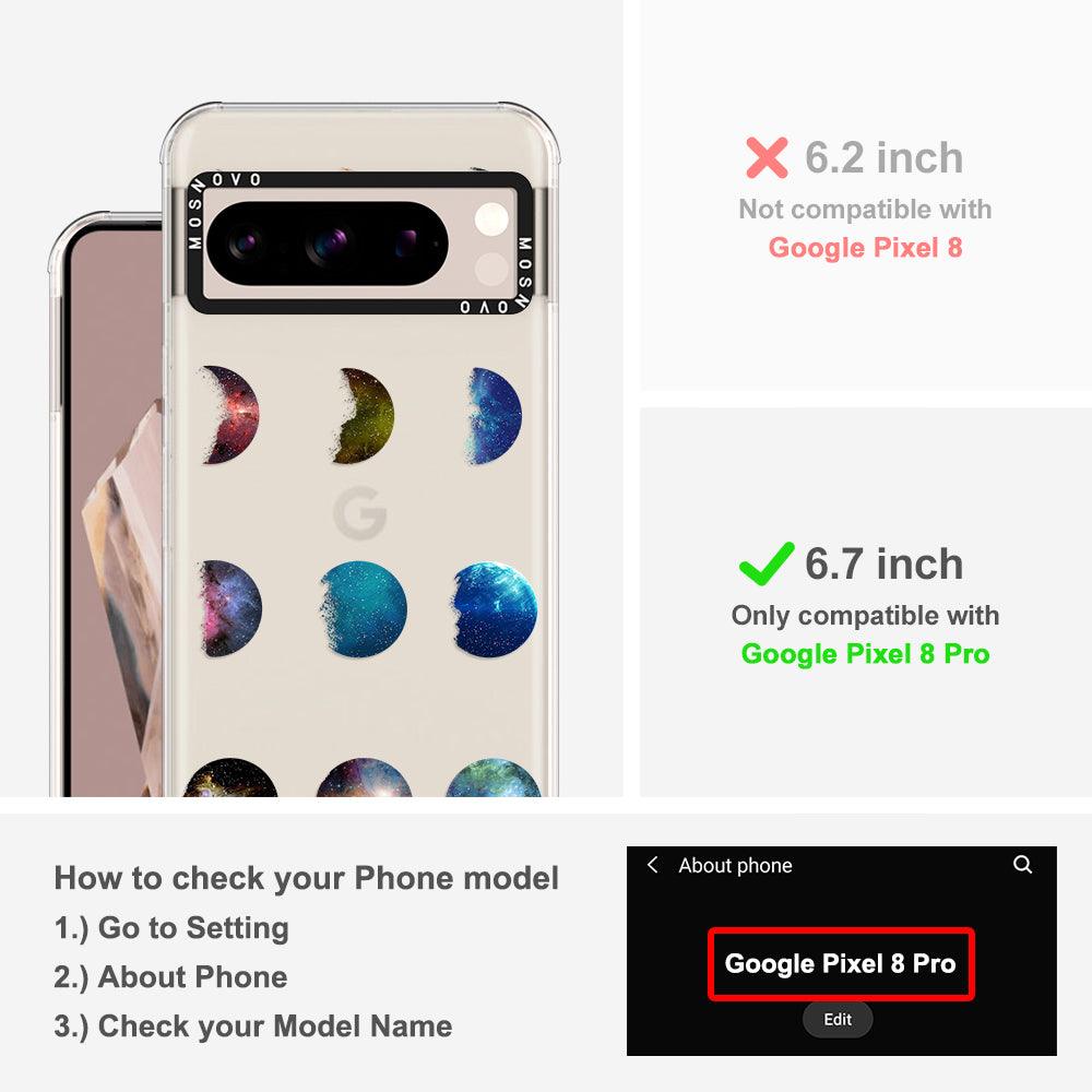 Moon Phase Phone Case - Google Pixel 8 Pro Case - MOSNOVO