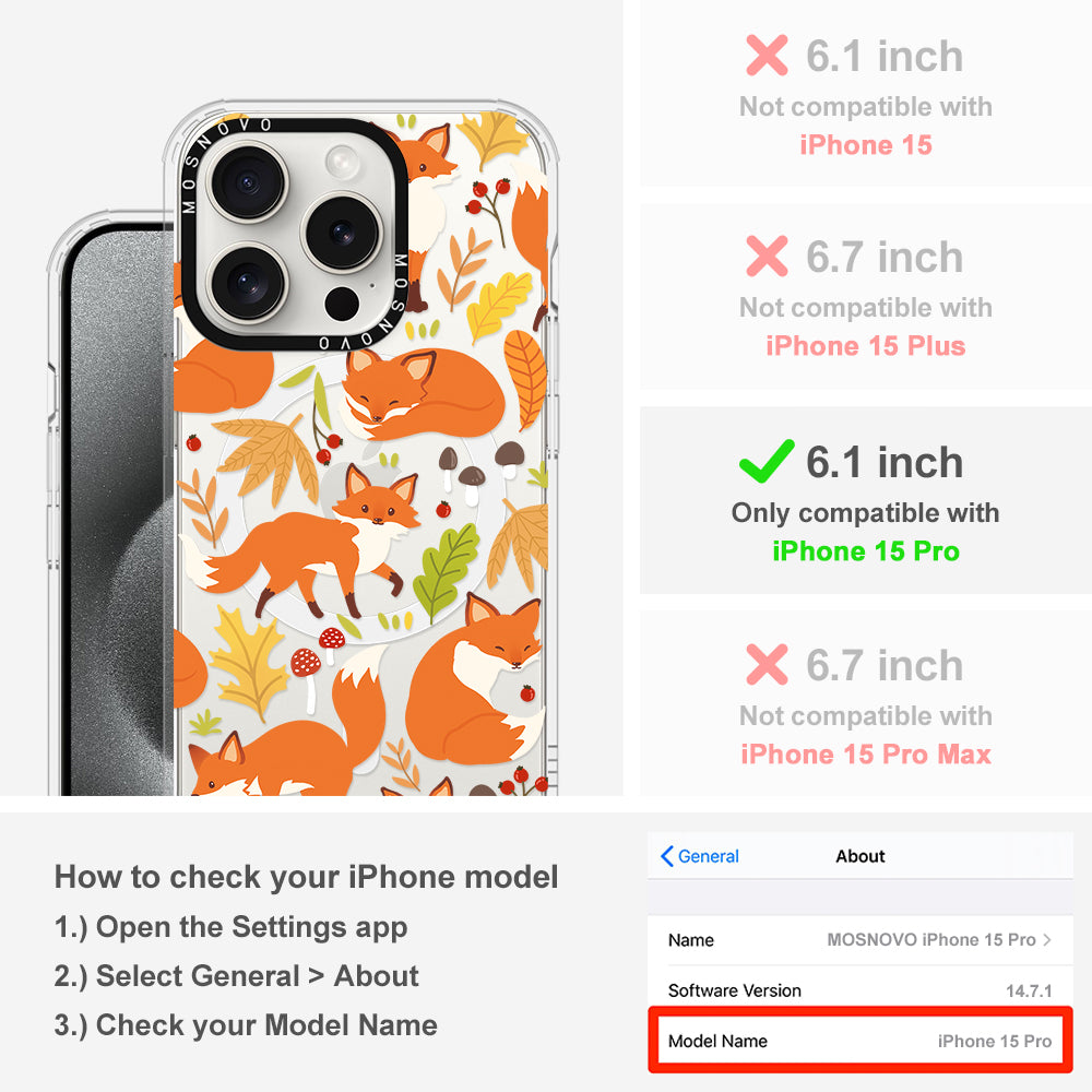 Autumn Fox Phone Case - iPhone 15 Pro Case - MOSNOVO