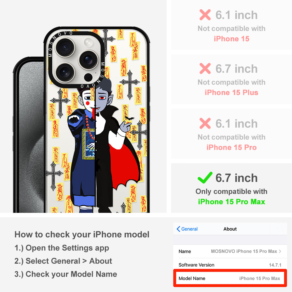 Vampire Vs Jiangshi Phone Case - iPhone 15 Pro Max Case - MOSNOVO