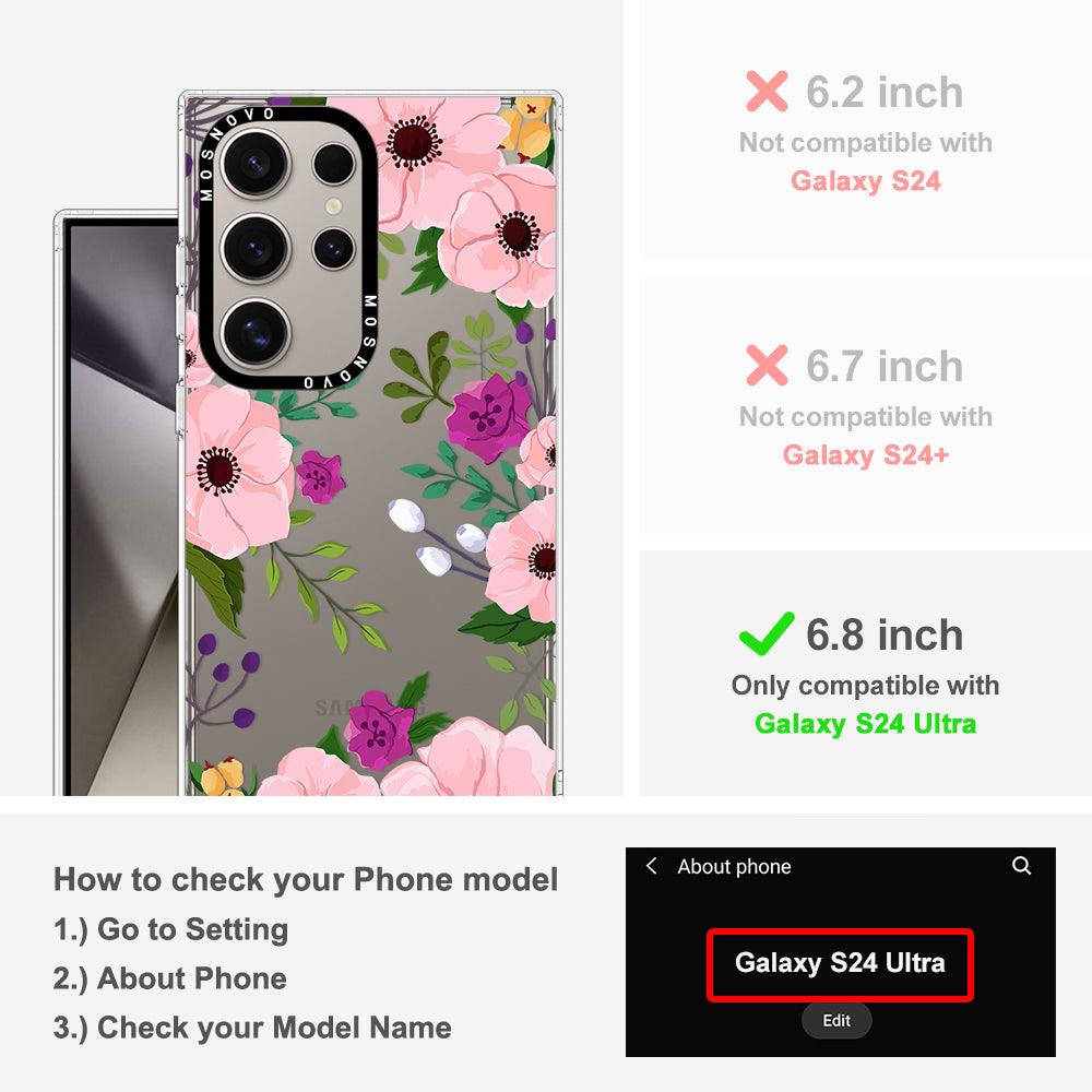 Watercolor Floral Phone Case - Samsung Galaxy S24 Ultra Case - MOSNOVO