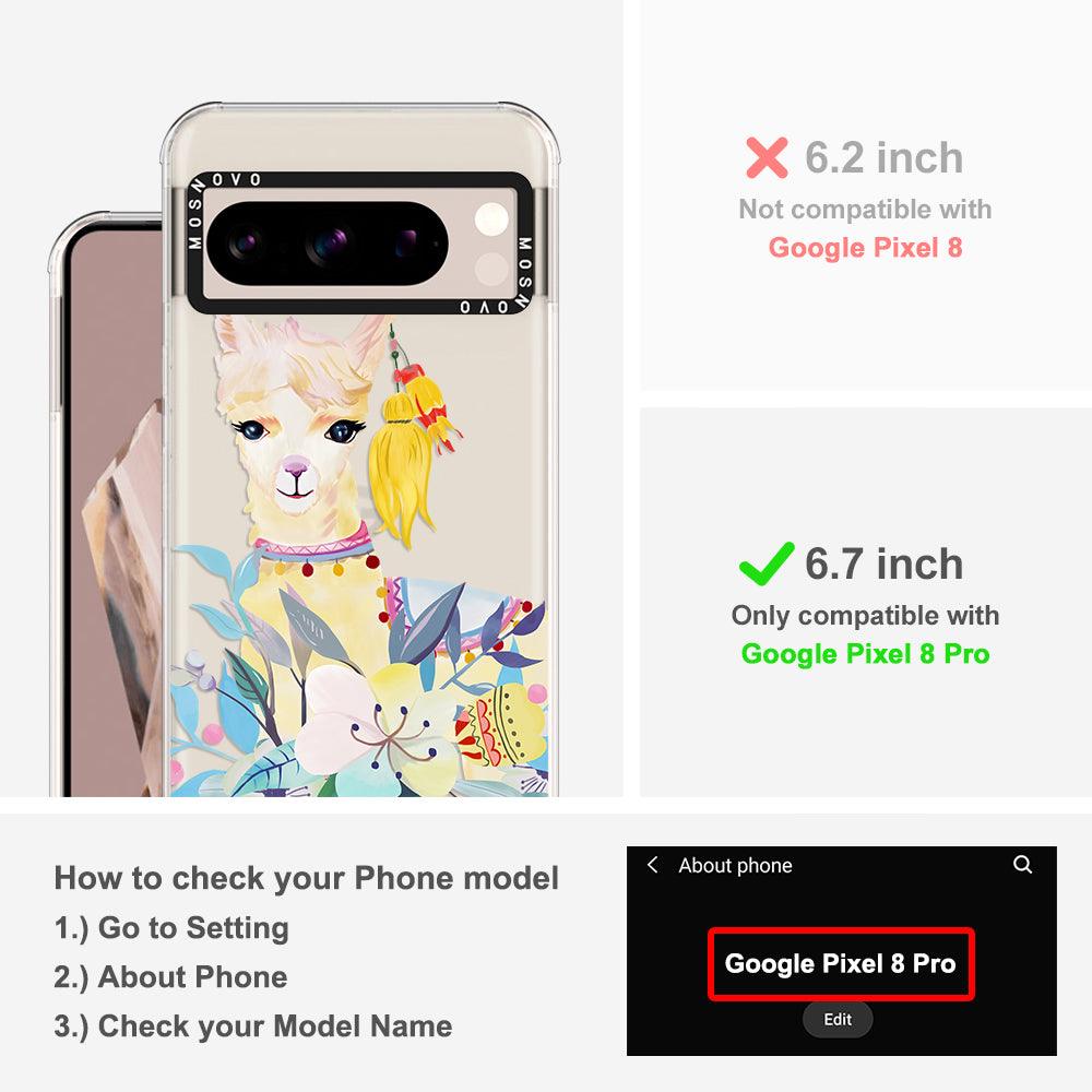 Boho Llama Phone Case - Google Pixel 8 Pro Case - MOSNOVO