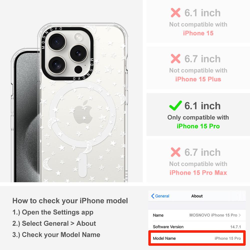 Night Moon Sky Phone Case - iPhone 15 Pro Case - MOSNOVO